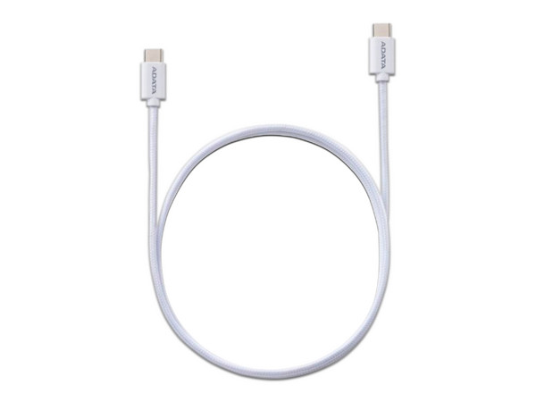 Cable USB ADATA USB-C a USB-C, de 2 metros. Color Blanco