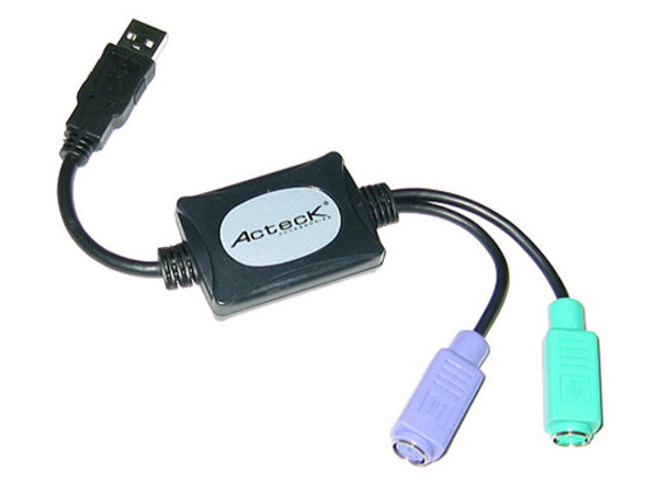 Adaptador PS/2 para mouse y teclado a USB