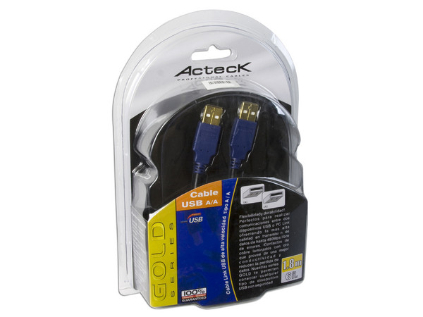 Cable Acteck USB 2.0 A/Macho - A/Macho
