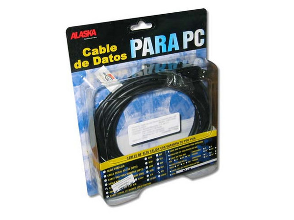 Cable USB Alaska A/B (Macho/Macho) de 15 pies