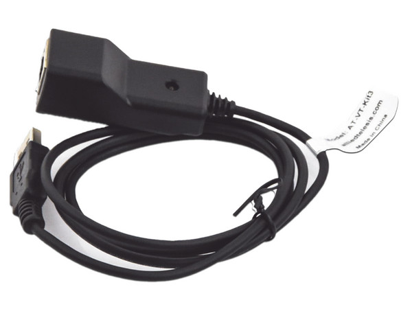 Adaptador Allied Telesis AT-VT-KIT3, USB Tipo A a RJ-45 (M-H), 1.2m, Color Negro.