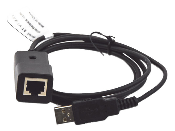 Adaptador Allied Telesis AT-VT-KIT3, USB Tipo A a RJ-45 (M-H), 1.2m, Color Negro.