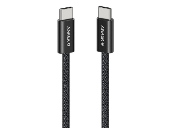 Cable USB Tipo C Anker Zolo Longitud 1.0 m, cable trenzado, hasta 240W, Color Negro.