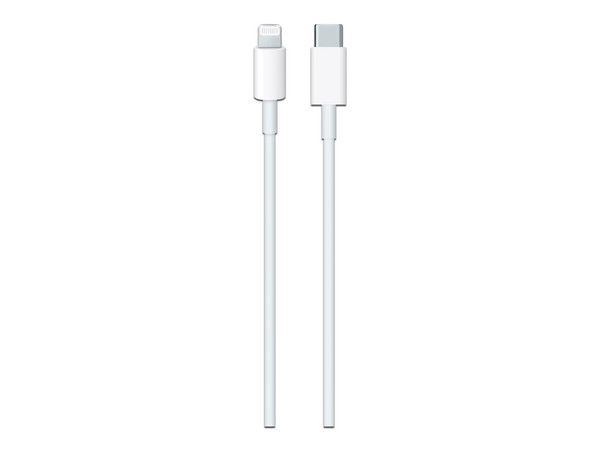 Cable Apple de conector USB-C a Lightning, 2m. Color Blanco.