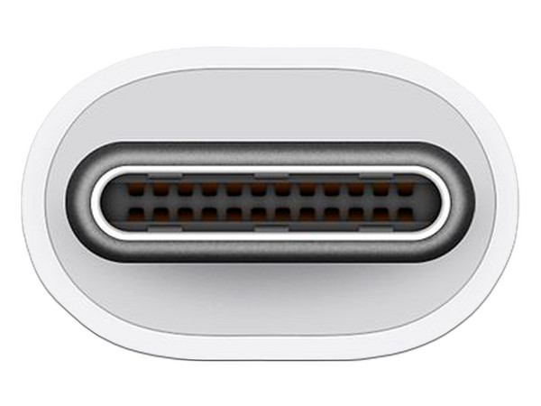 Adaptador Apple de USB-C a AV Digital, USB-C, HDMI, USB-A. Color Blanco.