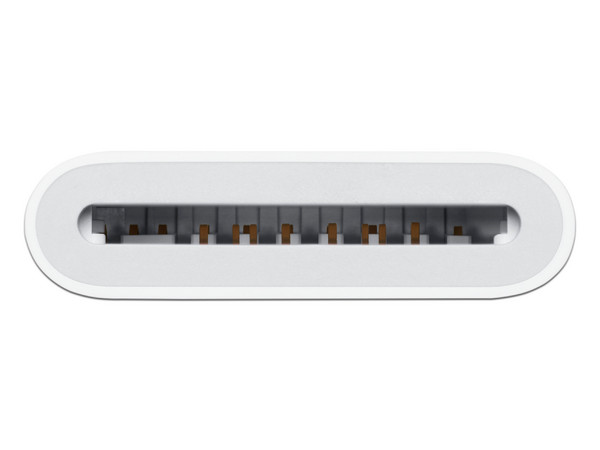 Cable Adaptador Apple de conector USB-C a lector de tarjetas SD. Color Blanco.