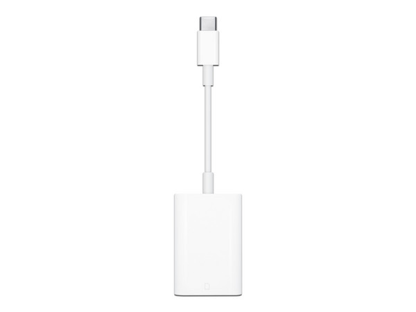 Cable Adaptador Apple de conector USB-C a lector de tarjetas SD. Color Blanco.
