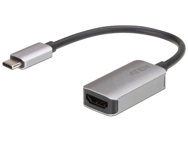 Adaptador Aten UC3008A1 USB Tipo C a HDMI (M-H), 10cm. Color Gris.