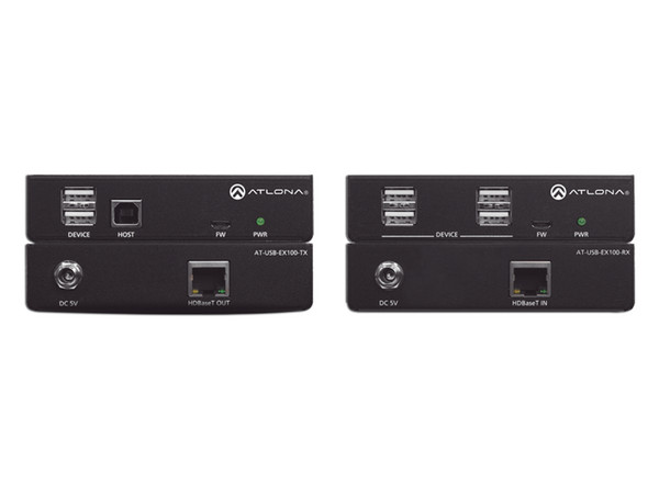 Kit extensor de señal Atlona, USB 2.0 de alta velocidad, hasta 100 metros.