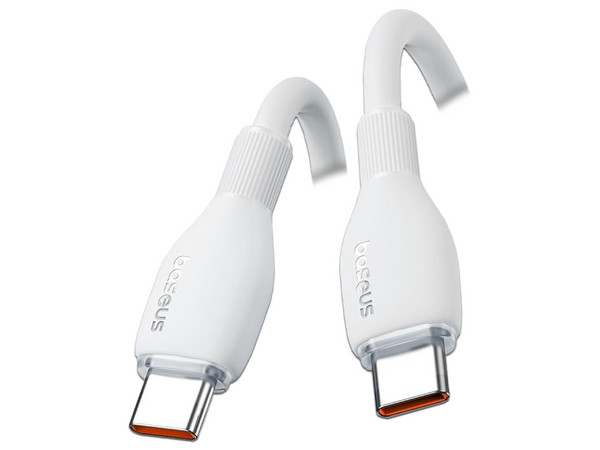 Cable USB Tipo C Baseus P10355702221-B2, Carga Rápida, 100W, 2m. Color Blanco.