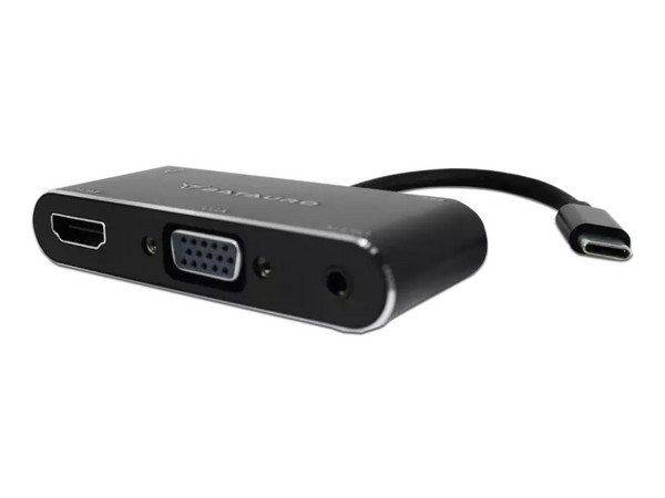 Adaptador Hub Concentrador USB-C a HDMI, VGA, USB 3.0, PD y 3.5mm.