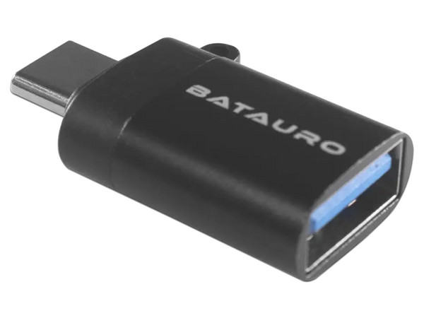 Adaptador de Datos Batauro AD-USBCA USB-C a USB-A 3.0, Color Negro