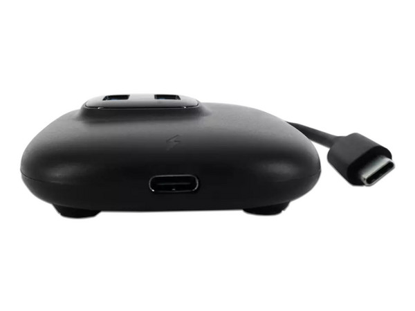 Adaptador Hub Batauro de USB-C a USB 3.0 y PD, Color negro.