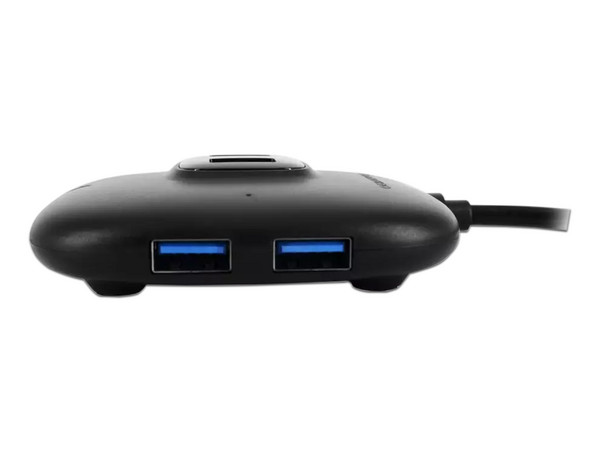 Adaptador Hub Batauro de USB-C a USB 3.0 y PD, Color negro.