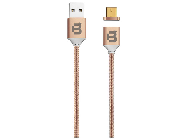 Cable Magnético Blackpcs de USB a Micro USB (M-M), 1 m. Color Cobre.
