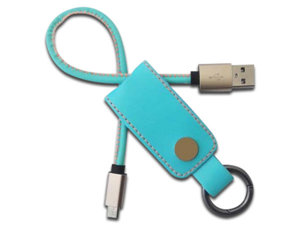 Cable USB Brobotix USB 2.0 a Micro USB Macho a Macho, Color Azul, 25 cm.