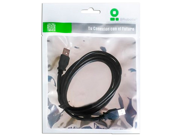 Cable USB 2.0 BRobotix 206823, USB Tipo A (M-M), 90cm. Color Negro.