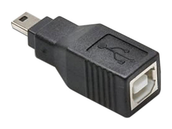Adaptador Mini-USB (Macho) a USB-B (Hembra).