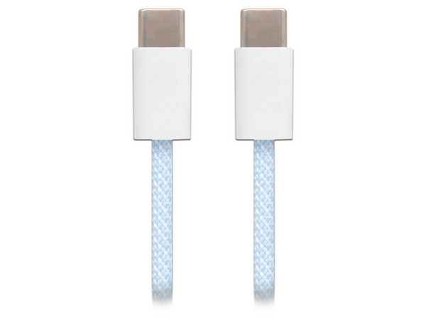 Cable Fast Charging Brobotix USB-C de 1m. Color Azul.