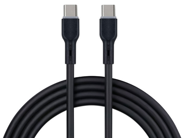 Cable de Carga USB Tipo C 3.0 BRobotix 6008577, USB Tipo C a USB Tipo C (M-M), 3m. Color Negro.