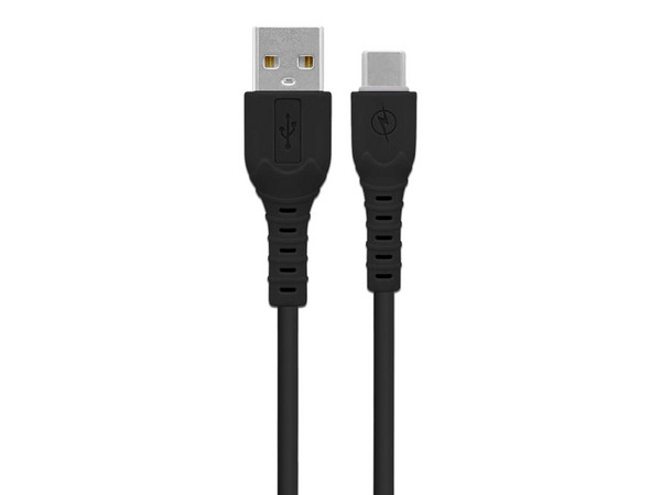 Cable de Datos BRobotix 6008607 USB Tipo A 3.0 a USB Tipo C (M-M), Longitud de 2m, Carga Rápida. Color Negro.
