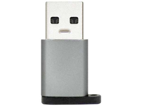Adaptador BRobotix USB-C a USB 3.0 (H-M). Color Gris.