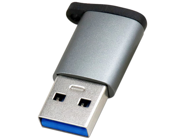Adaptador BRobotix USB-C a USB 3.0 (H-M). Color Gris.