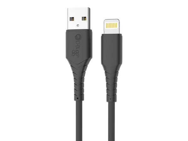 Cable USB D-bugg DB-G-USBLN, USB Tipo A a Lightning (M-M), 1m, Color Negro.