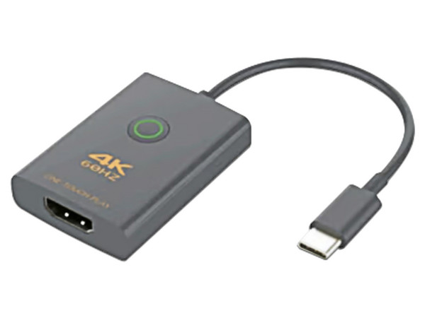Adaptador EPCOM EPCUCH1 USB Tipo C a HDMI 2.0b (M-H), Color Gris.