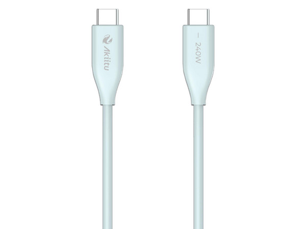 Cable USB 2.0 Ezviz AK-PAC24S-B-1.5M, Potencia de Carga máxima de 240W, 1.5m. Color Azul.
