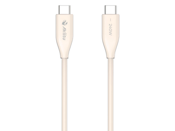 Cable USB 2.0 EZVIZ AKPAC24SL1.5M, USB Tipo C a USB Tipo C (M-M), 1.5m, Potencia de 60 W. Color Blanco.
