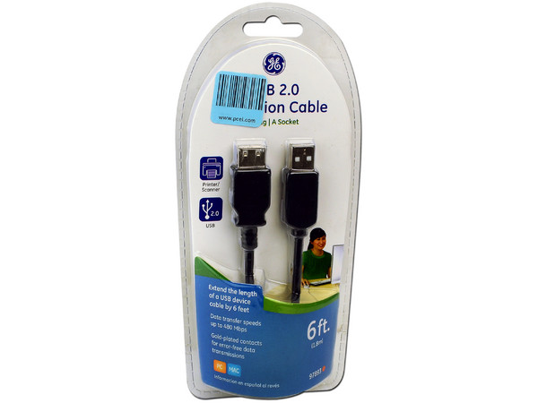 Extensión General Electric de cable  USB 2.0, 1.8m