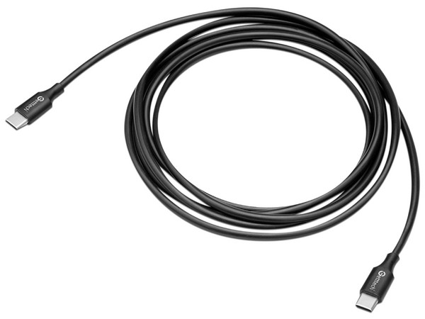 Cable GETTTECH USB-C (M-M) de 2m. Color Negro.