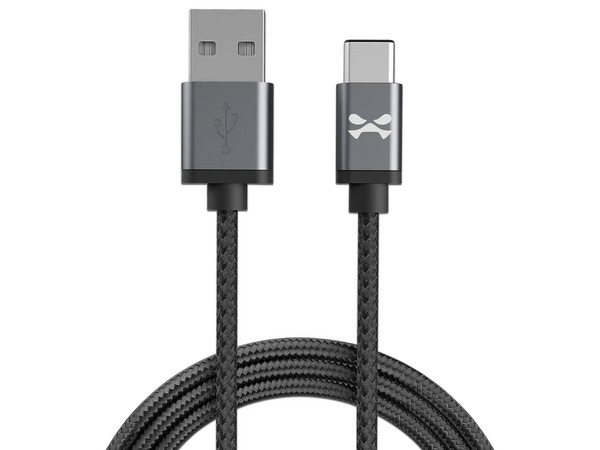 Cable USB Ghostek NRGline, USB-C a USB-A (M-M), 3m, Trenzado, Color Negro.