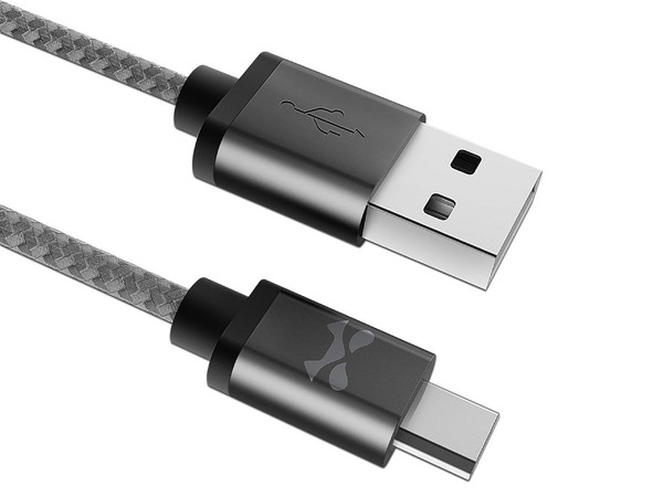 Cable USB GHOSTEK USB-A a Micro USB, 1.8m. Color Negro.