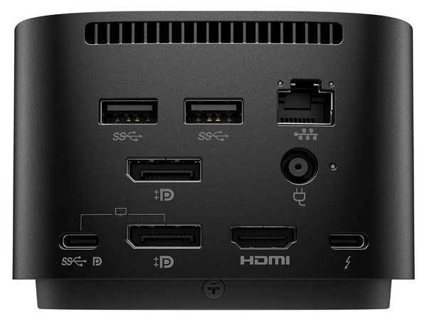 Estación de acoplamiento HP Thunderbolt de 280W G4 con cable combinado, HDMI y DisplayPort.