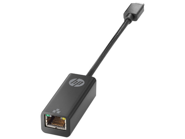 Adaptador HP Z527AA G2 de USB-C a RJ-45(Hembra). Color Negro