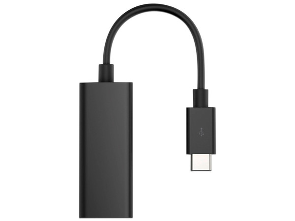 Adaptador HP Z527AA G2 de USB-C a RJ-45(Hembra). Color Negro