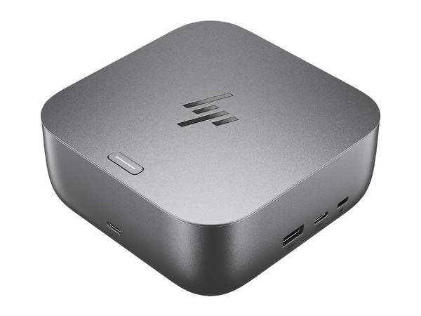 Docking Station HP 9X481UT Thunderbolt 4 USB Tipo C a HDMI, DisplayPort, USB Tipo A, RJ-45 y USB Tipo C, 180W, Color Gris.