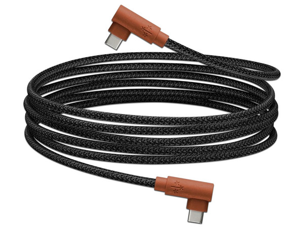 Cable USB Hune AT-ACC-CA-353-COR, de USB-C a USB-C (M-M), Conector de 90 grados, 1.2m, Color Naranja.
