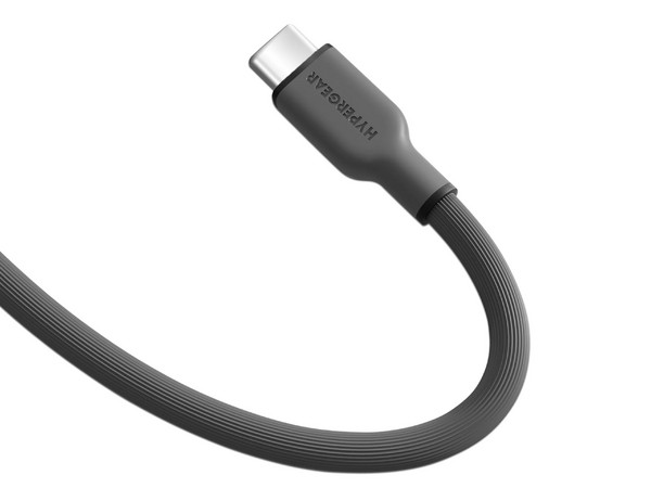 Cable de Datos HyperGear 15993 USB Tipo C (M-M), 60W. Color Gris.