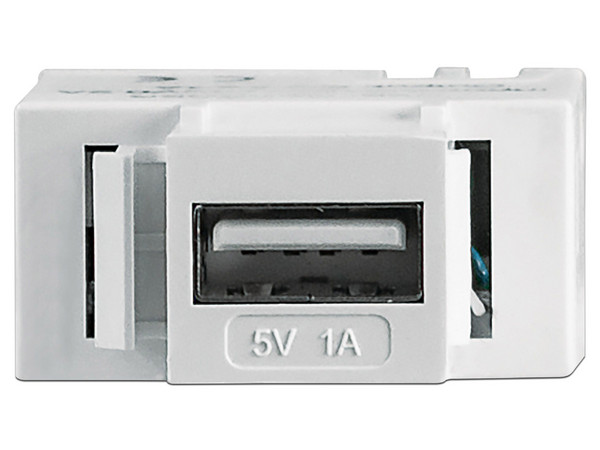 Conector Keystone Intellinet de pared con 1 puerto USB.
