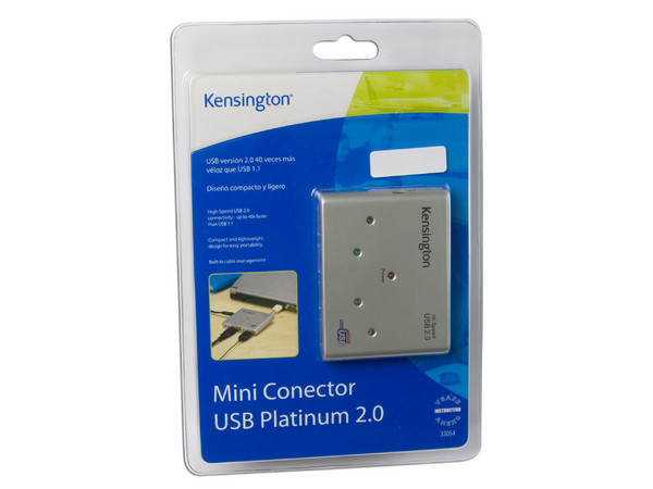 Mini Hub USB Kensington de 4 Puertos (Convierte 1 puerto USB en 4)