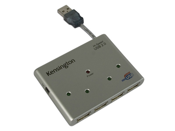 Mini Hub USB Kensington de 4 Puertos (Convierte 1 puerto USB en 4)