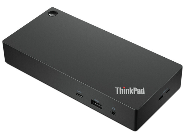 Docking Station Lenovo Thinkpad Universal con puertos de USB-C (Macho) a HDMI, DisplayPort,, RJ-45, USB, 3.5mm y USB-C (Hembras).Color Negro.
