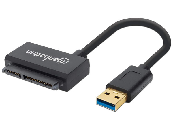 Cable Adaptador Manhattan USB 3.0 a SATA III para Disco Duro de 2.5