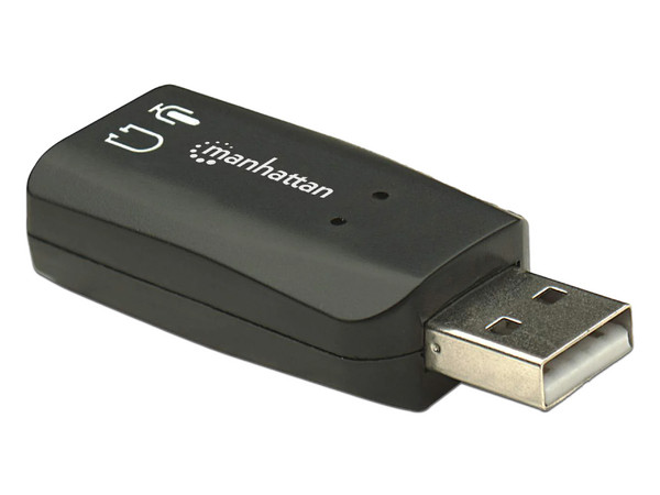 Adaptador de Audio MANHATTAN alta velocidad, 3D, USB.