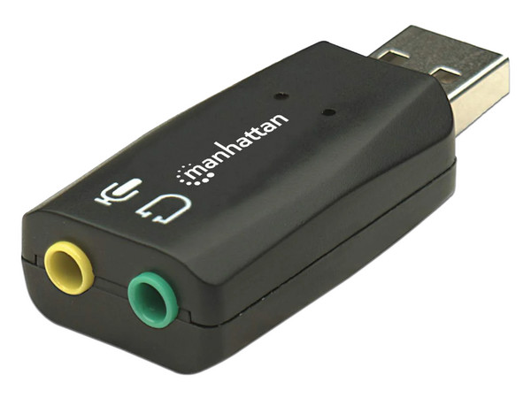 Adaptador de Audio MANHATTAN alta velocidad, 3D, USB.