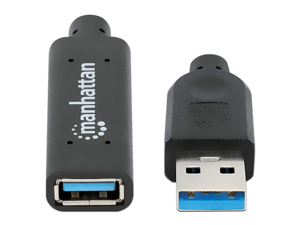 Extensión de cable USB Manhattan de USB-A (macho) a USB-A (hembra), 5 Gbps, 5 metros.