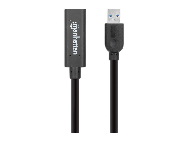 Extensión de cable USB Manhattan de USB-A (macho) a USB-A (hembra), 5 Gbps, 5 metros.